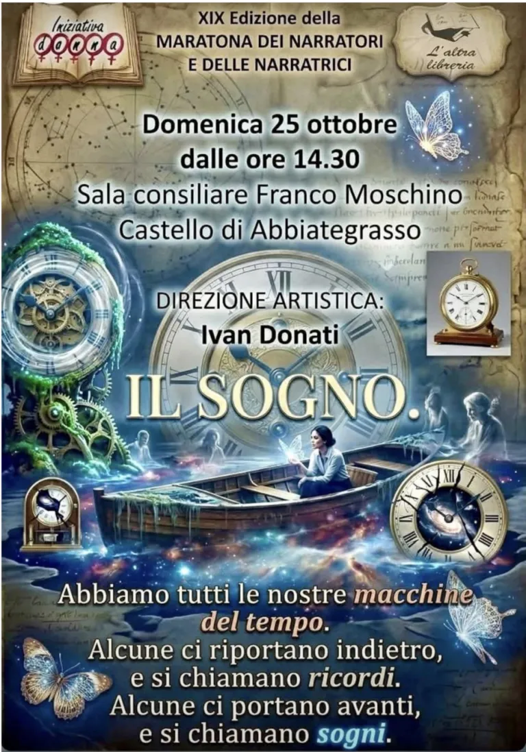"IL SOGNO: XIX EDIZIONE DELLA MARATONA DEI NARRATORI E DELLE NARRATRICI"