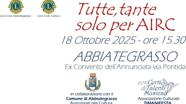 Tutte, tante solo per AIRC