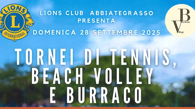 Tornei di tennis, beach volley e burraco