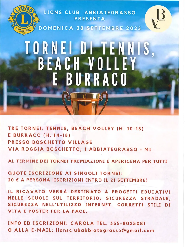 Tornei di tennis, beach volley e burraco – foto 3