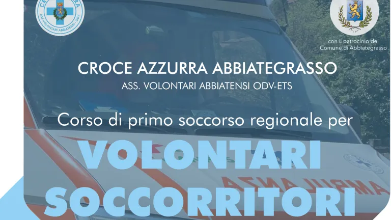 Corso di primo soccorso regionale per VOLONTARI SOCCORRITORI