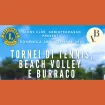 Tornei di tennis, beach volley e burraco