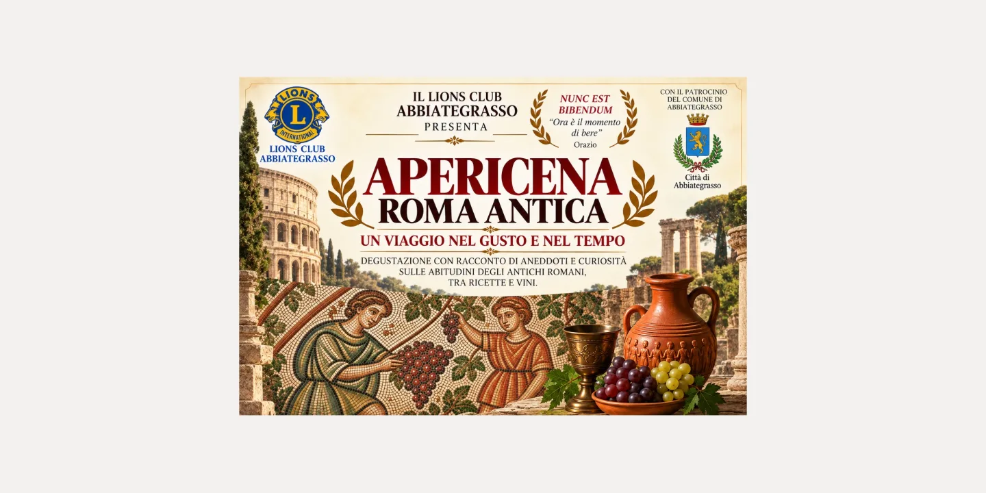 Eventi in Abbitegrasso: Apericena Roma Antica