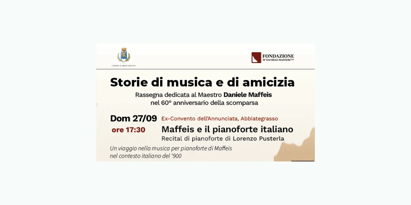 Eventi in Abbitegrasso: Maffeis e il pianoforte italiano
