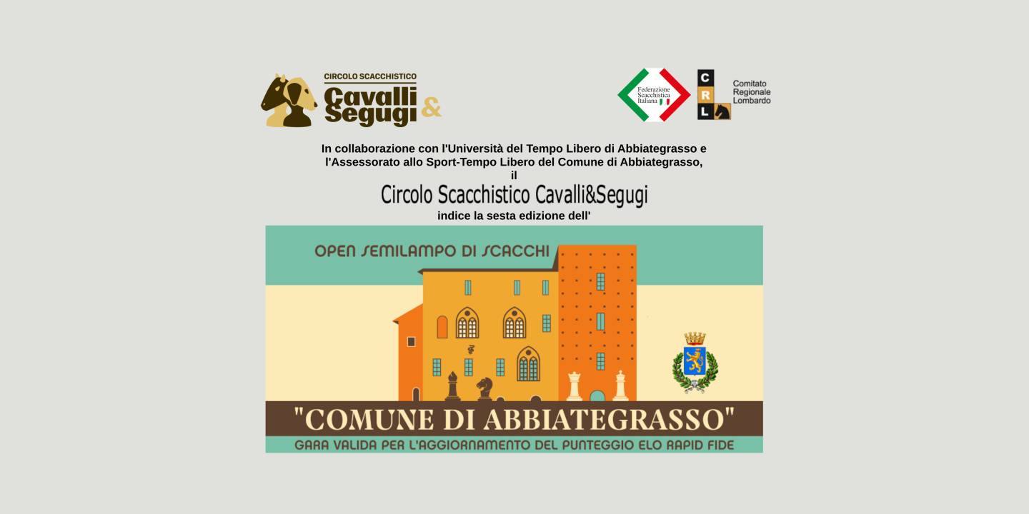 Eventi in Abbitegrasso: OPEN SEMILAMPO DI SCACCHI