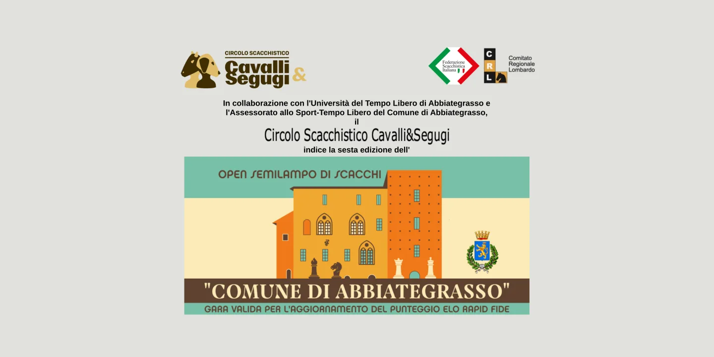 Eventi in Abbitegrasso: OPEN SEMILAMPO DI SCACCHI 