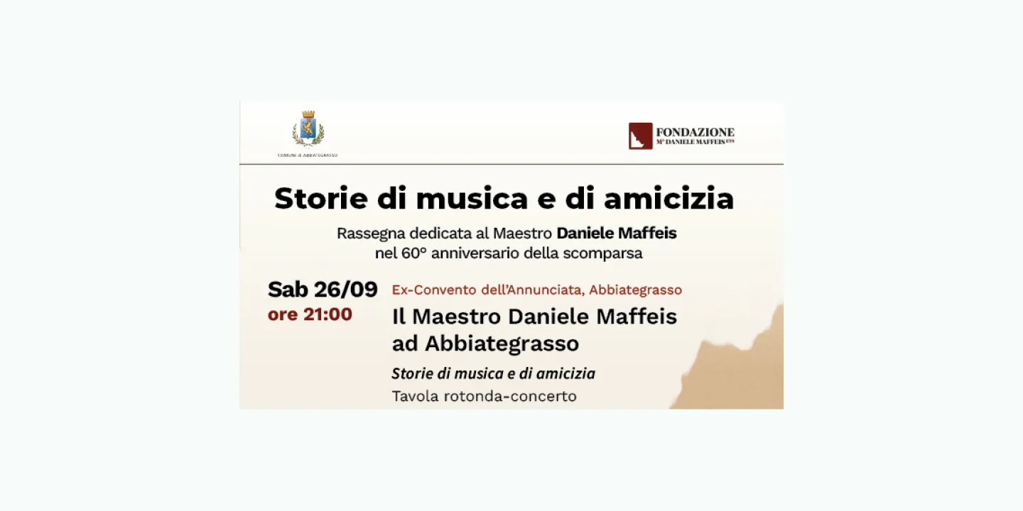 Eventi in Abbitegrasso: Il Maestro Daniele Maffeis ad Abbiategrasso
