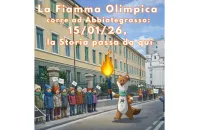 La fiamma Olimpica corre ad Abbiategrasso