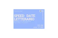 SPEED DATE LETTERARIO