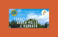 Tornei di tennis, beach volley e burraco