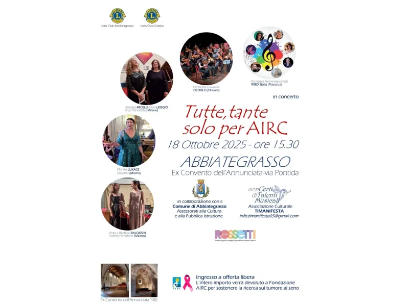 Tutte, tante solo per AIRC