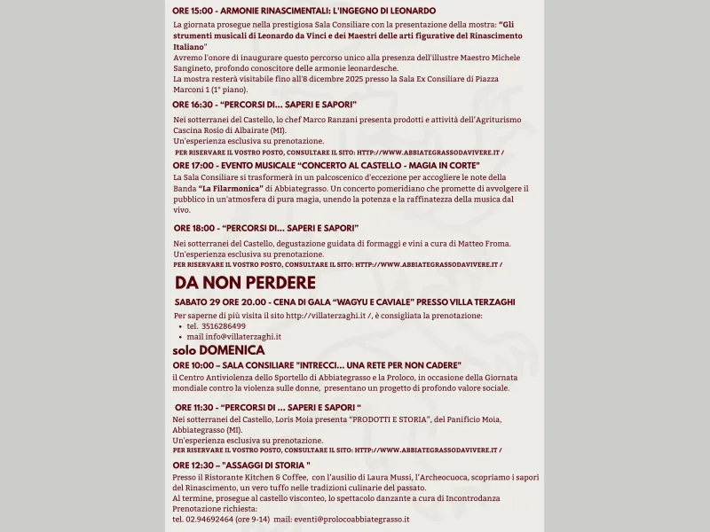 ABBIATEGUSTO: ECCELLENZE E SAPORI DA GUSTARE