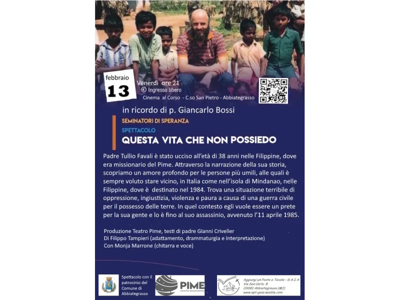  SEMINATORI DI SPERANZA - QUESTA VITA CHE NON POSSIEDO 